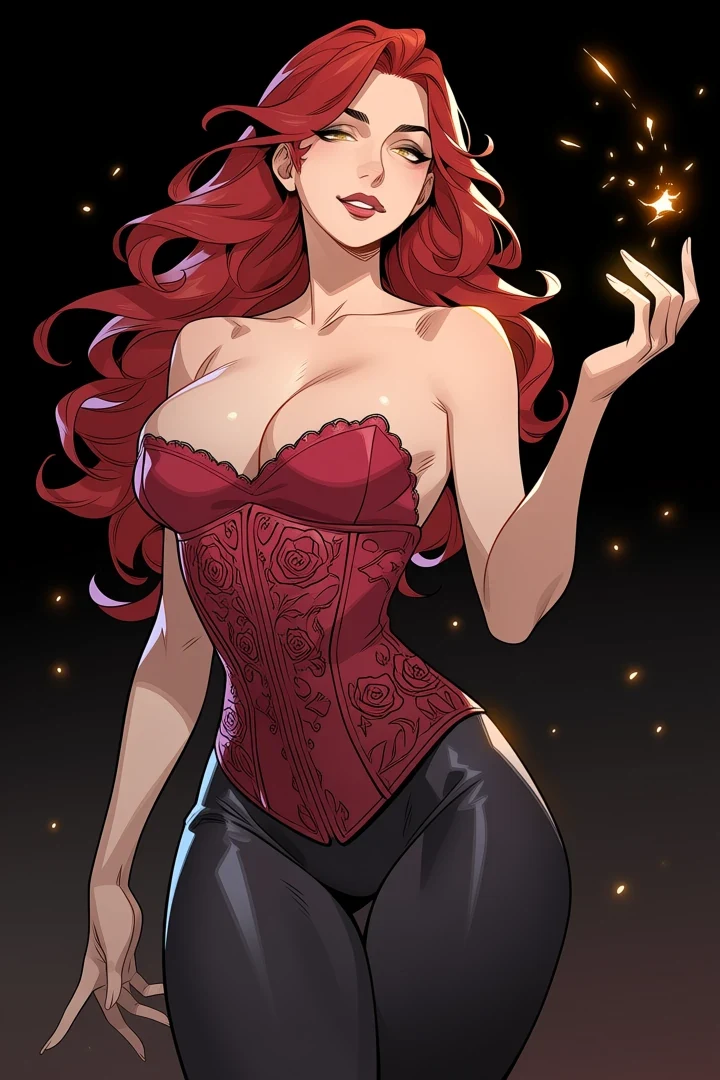 Crimson Mage, original adult Korean manhwa illustration